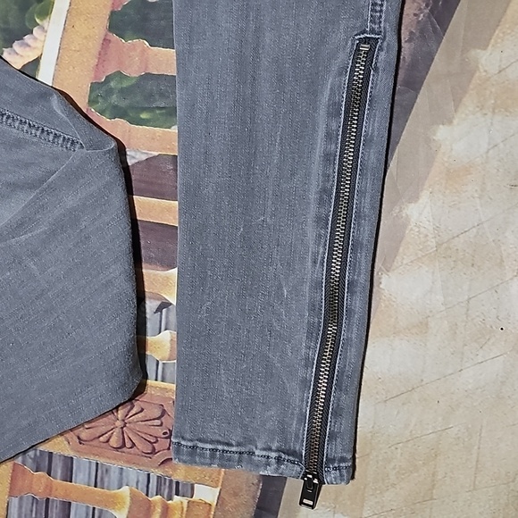 All Saints Zippered Ankle Skinny Jeans Size 28 - Picture 3 of 7